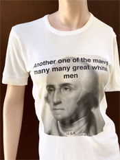 07. "ANOTHER GREAT WHITE MAN"  Vincent Gallo 2020 one-of-a-kind, hand made T-shirt