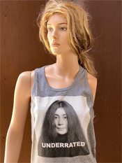 41. "UNDERRATED"  Vincent Gallo 2020 one-of-a-kind, hand made T-shirt