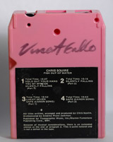 Vincent Gallo's Personal Copy of "Chris Squire: Fish Out of Water" 8 Track Format (Very Rare) Autographed by Vincent Gallo