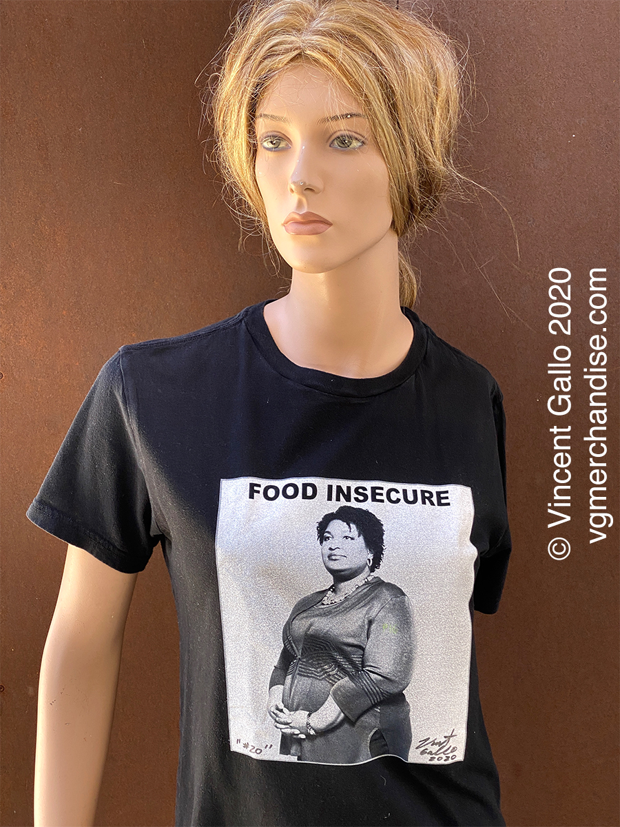 20. ?FOOD INSECURE?  Vincent Gallo 2020 (modeled)