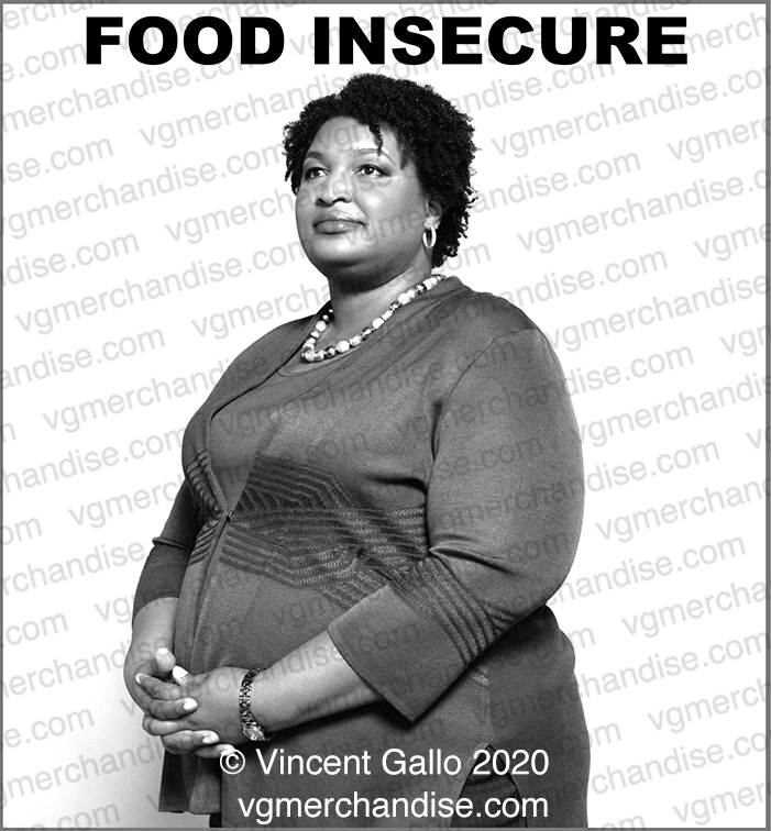 20. ?FOOD INSECURE?  Vincent Gallo 2020 (print detail)