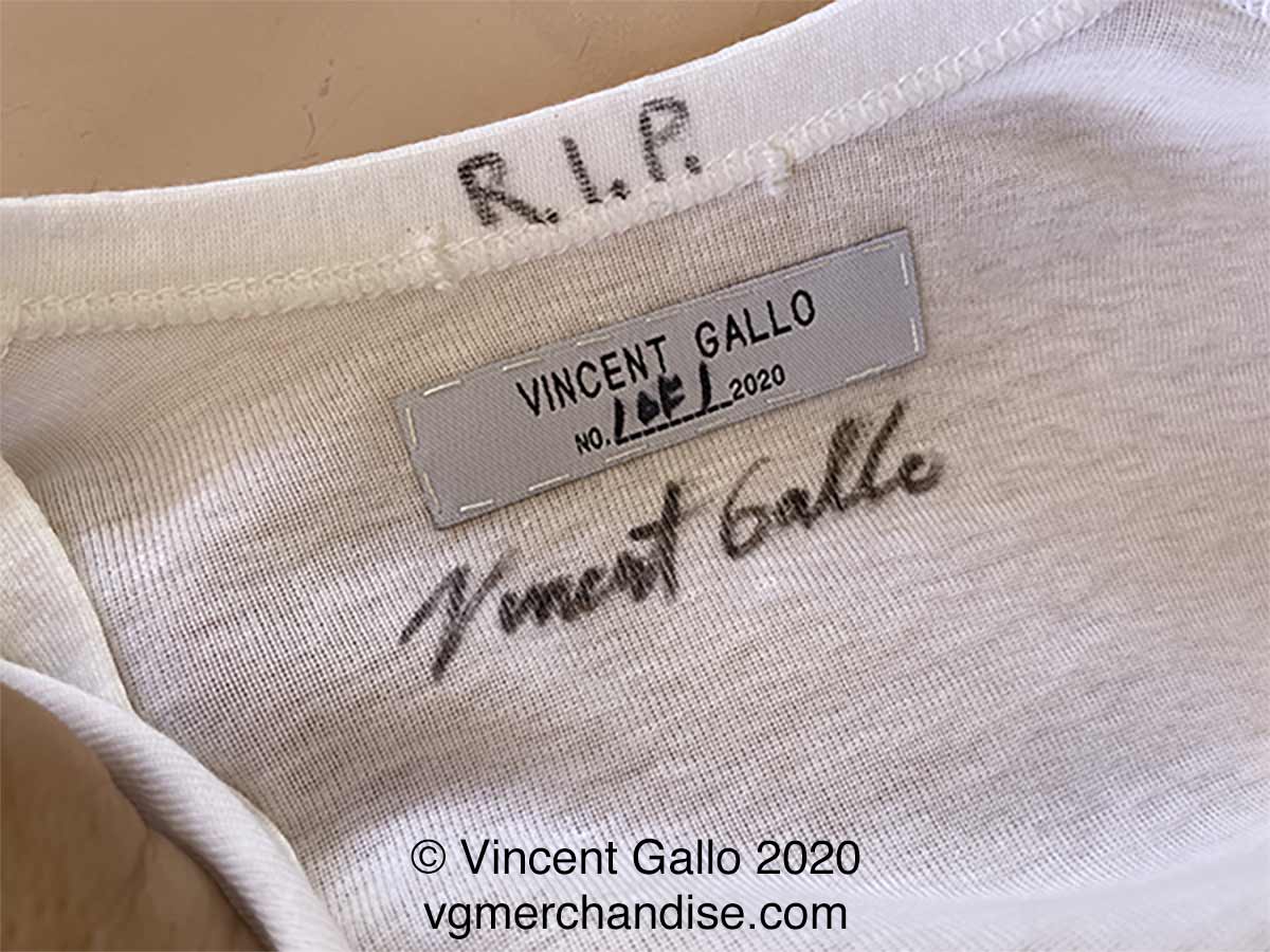 23. ?COPS LIVES MATTER MORE?  Vincent Gallo 2020 (neck label)