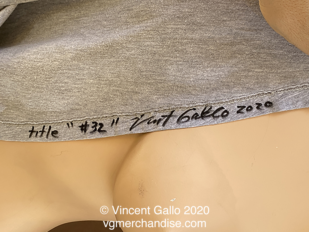 32. ?WILLIAM F. BUCKLEY JR.?  Vincent Gallo 2020 (signed hem)