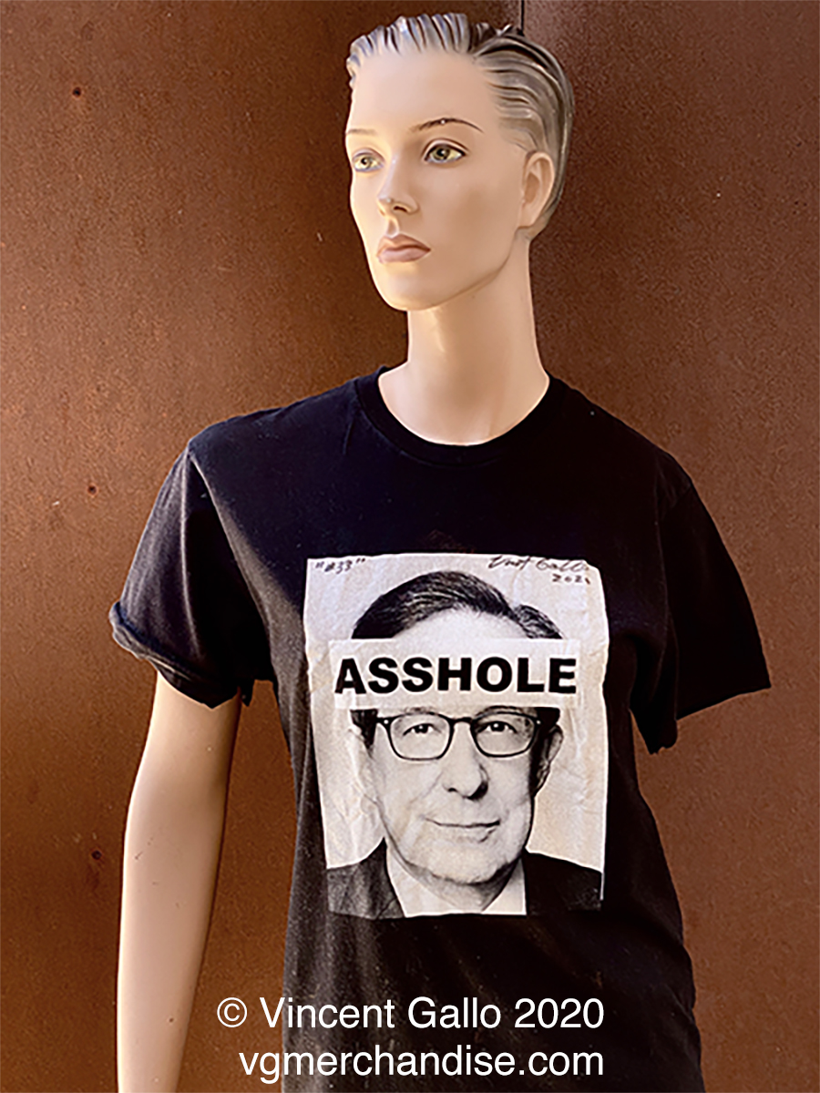 33. ?ASSHOLE?  Vincent Gallo 2020 (modeled)