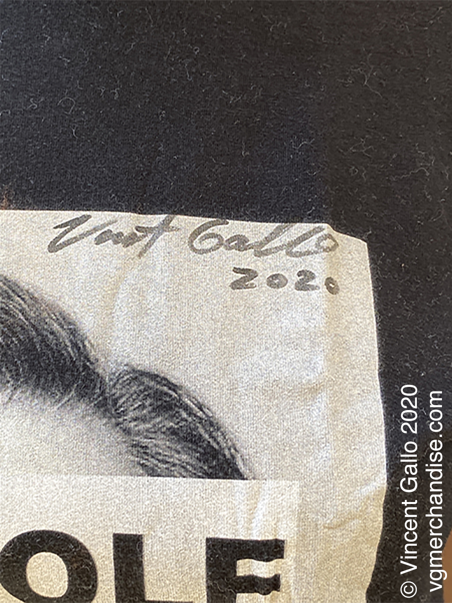 33. ?ASSHOLE?  Vincent Gallo 2020 (signed print detail)