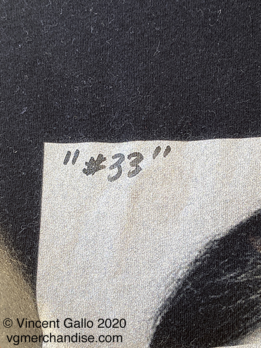 33. ?ASSHOLE?  Vincent Gallo 2020 (numbered print detail)