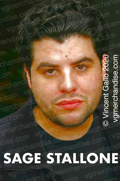 34. ?SAGE STALLONE?  Vincent Gallo 2020 (print detail)