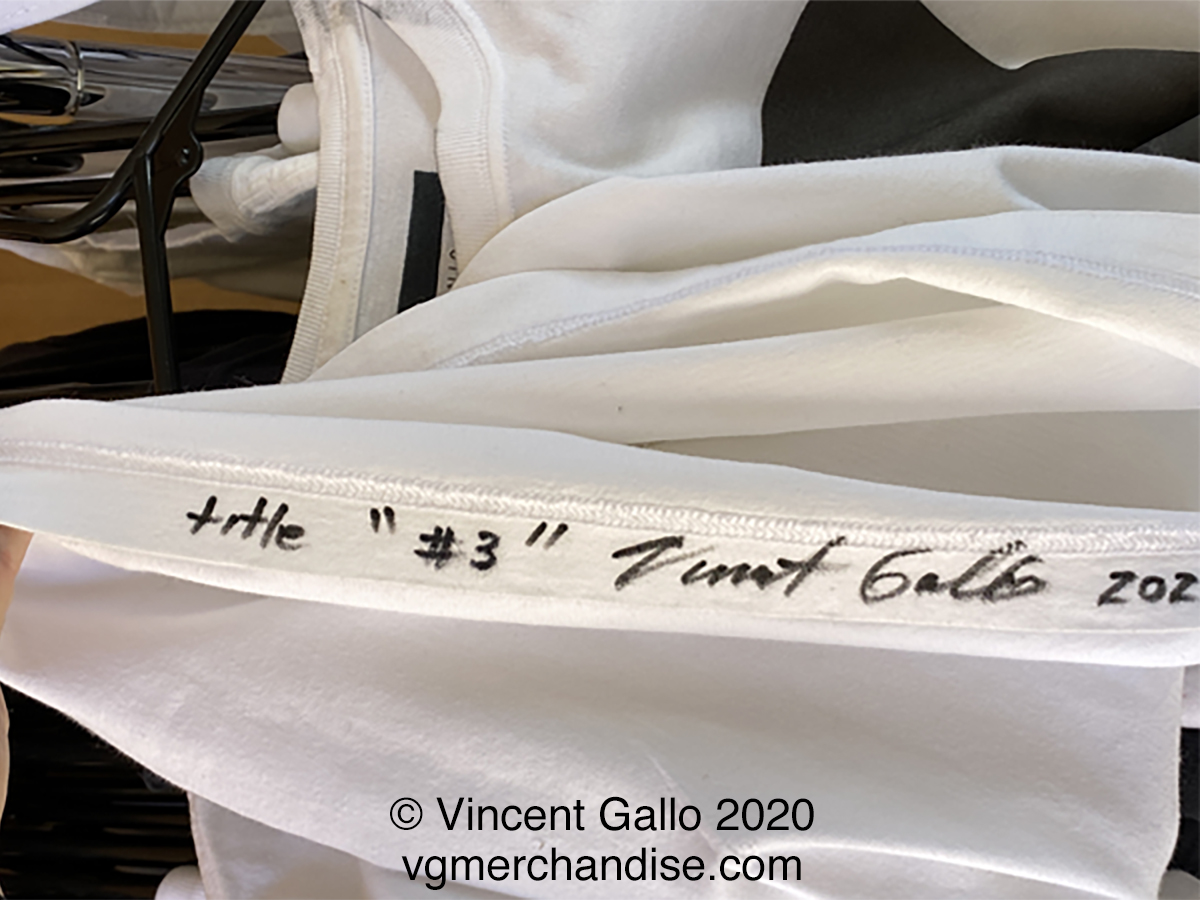 3. ?SMART BLACK BEAUTIFUL?  Vincent Gallo 2020 (signed hem)