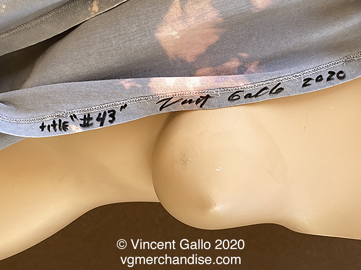 43. ?ANOTHER GREAT WHITE MAN?  Vincent Gallo 2020 (signed hem)