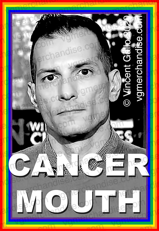 49. ?CANCER MOUTH? Vincent Gallo 2020 (print detail)