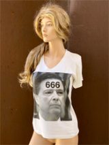 08. "666"  Vincent Gallo 2020 one-of-a-kind, hand made T-shirt