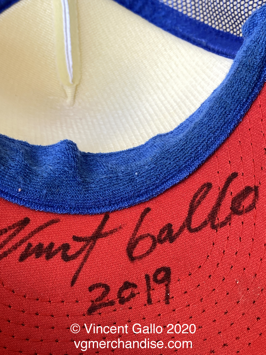 ?My Trump Hat?  Vincent Gallo. 2020 (signed)