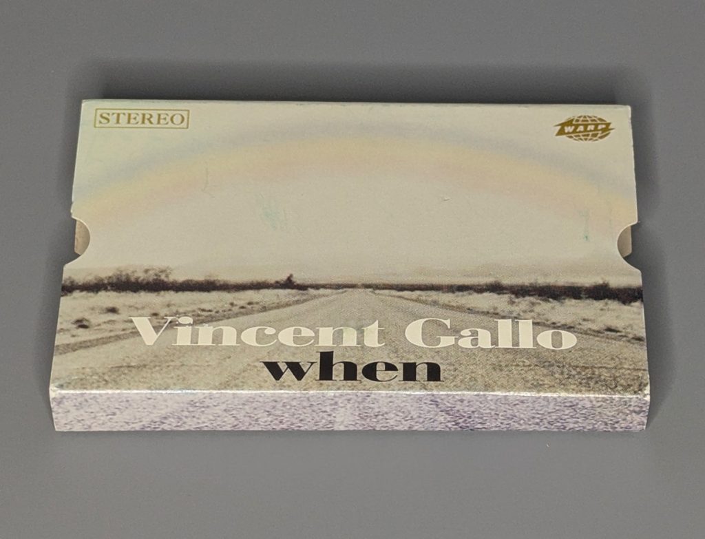 Vincent Gallo When cassette rare