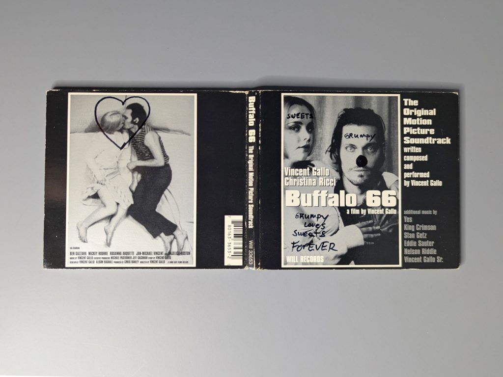 Vincent Gallo Buffalo 66 Original Motion Picture Soundtrack Deluxe CD Digipak Very Rare Out of Print Customized by Vincent Gallo