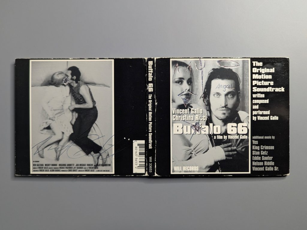 Vincent Gallo Buffalo 66 Original Motion Picture Soundtrack Very Rare Out of Print Customized by Vincent Gallo